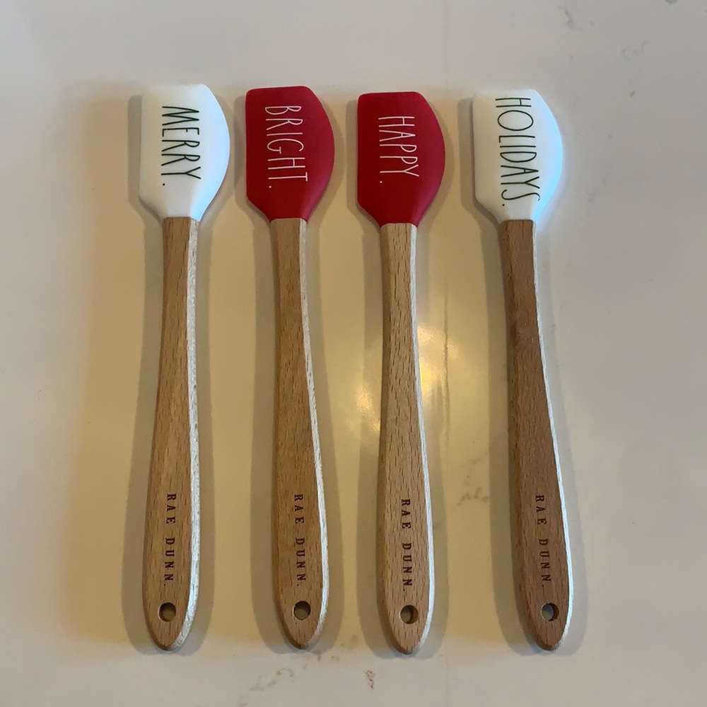 Rae Dunn 4-piece mini spatula set - new
